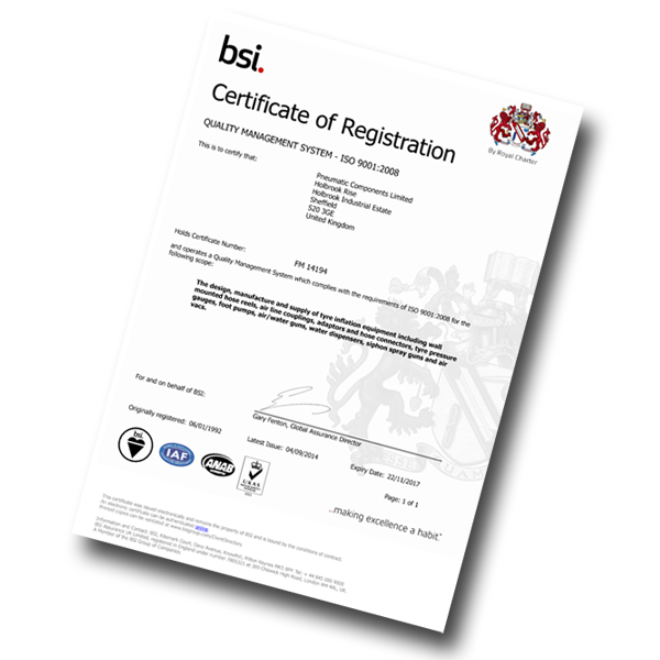 BSI certificate