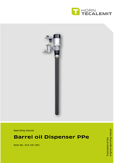 PCL Barrel Oil Dispenser PPe